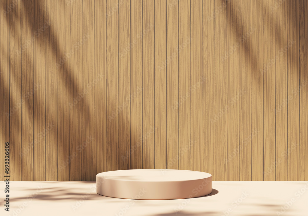 Poster abstract minimal modern podium platform for product display showcase presentation advertising 3d ren