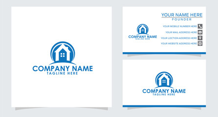 Real estate logo design template
