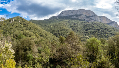 Mountains near Sadernes in Catalonia, Spain