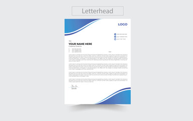 professional creative letterhead template design for your business .