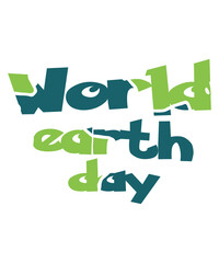 happy earth day text illustration web banner, earth day vector illustration
