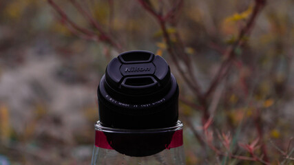 black cap of Nikon lens 