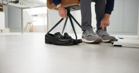 Office Gym Shoe Change