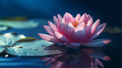 pink water lilly