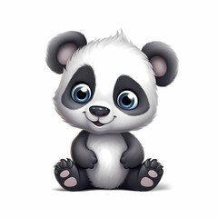 Obraz na płótnie Canvas Baby Panda illustration. Generative AI