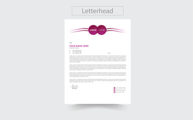 professional creative letterhead template design for your business .