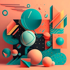 Abstract stylish background with grainy texture. Trendy contemporary design. AI generated