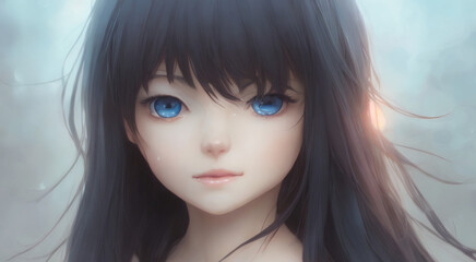 Enchanted Fantasy Portrait: A Beautiful Girl with Magic Powers