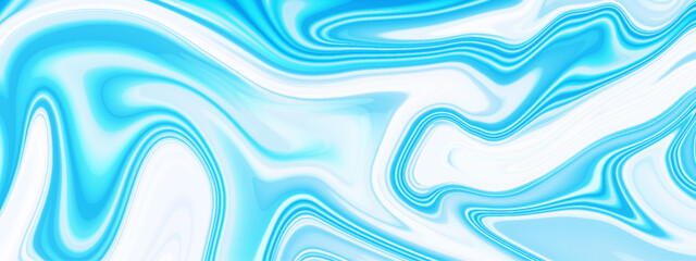 Abstract blue liquid background. Fluid painting abstract texture background.