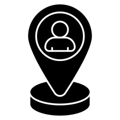 Premium design icon of user location 