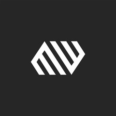 modern creative EW logo designs 