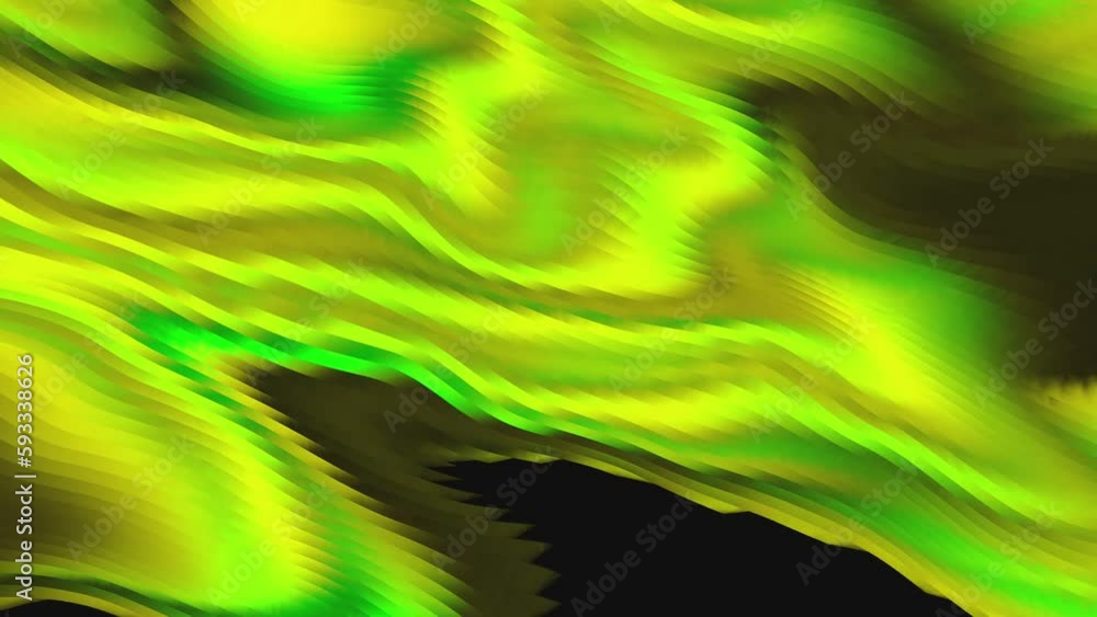 Aufkleber moving waves of colorful cyber interference. motion. colorful ripples of moving 3d waves. colorful w
