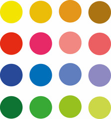 Patrón de circulos de colores 