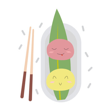 Mochi Character Design. Making Mochi Vector.