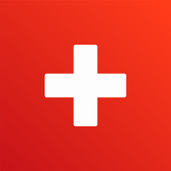 Medical Plus Sign Icon Isolated Vector Illustration