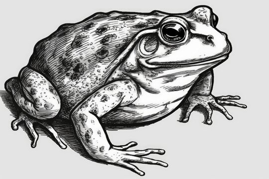 Illustration of a nice frog. Generative AI