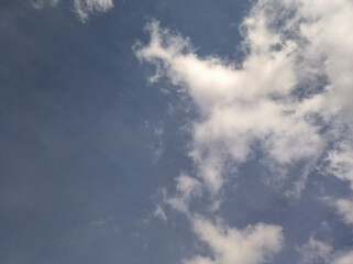 Abstract clouds. Star shaped cloud moves