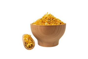 Dried Calendula or Marigold petals. Marigold  in latin Calendula officinalis is known for its...