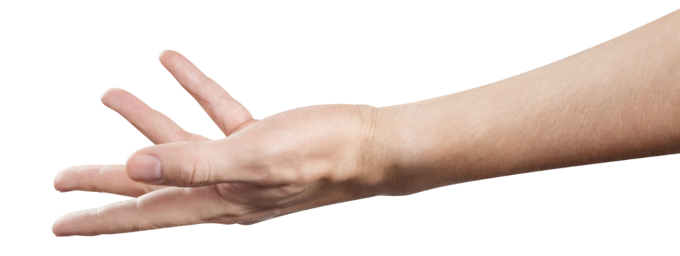 Hand gesture cut out