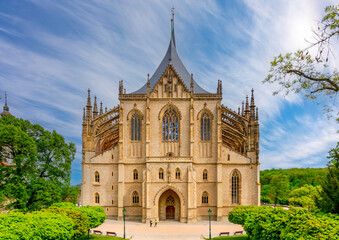 Obraz premium St. Barbara's church in Kutna Hora, Czech Republic