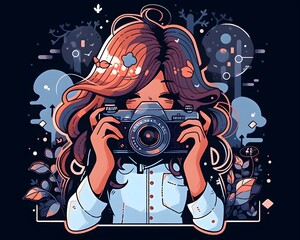 girl with a camera