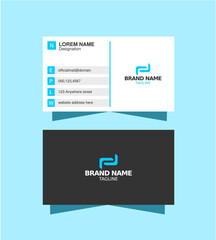 Simple and clean professional business card template design