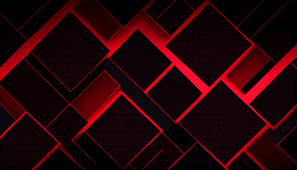 Red Geometric Pattern