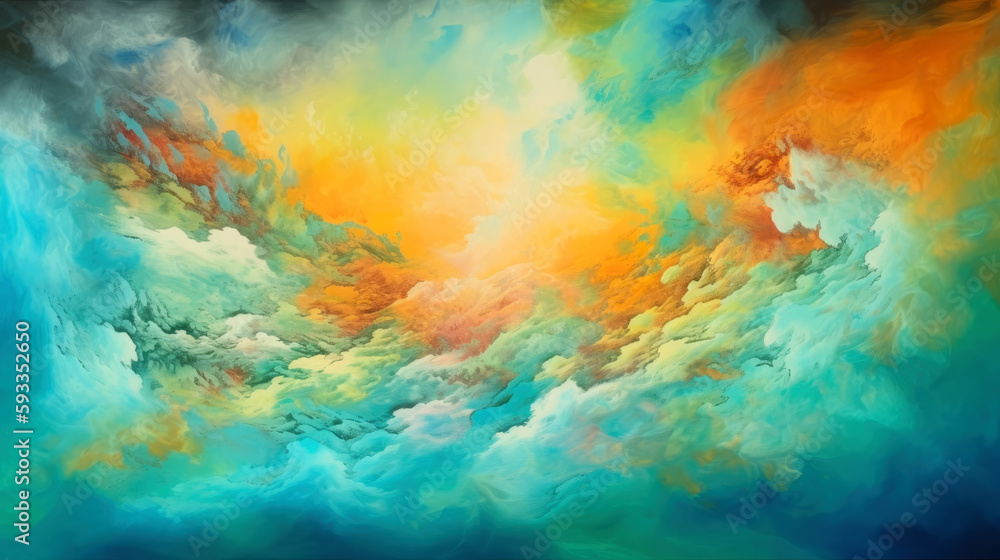 Poster cosmic space and stars, cosmic abstract background. generative ai.