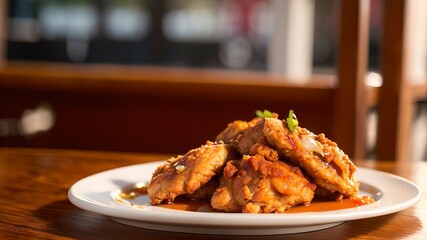 chicken wings with sauce