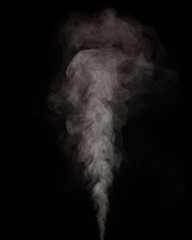 White steam or smoke overlay effect on black background.