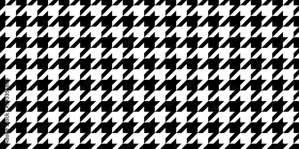 Poster pepita seamless pattern. repeating pepito texture. black houndstooth on white background. repeated a