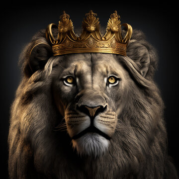 lion head portrait