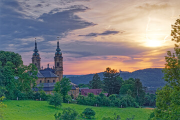 Basilika Vierzehnheiligen, Kloster Banz, Sonnenuntergang