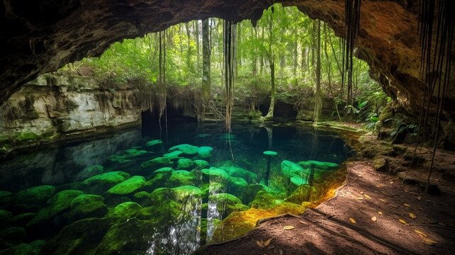 cenotes in mexico generative ai