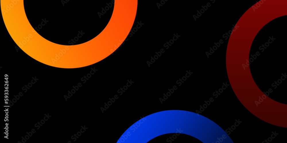 Poster abstract colorful geometric composition ,multicolored circle background