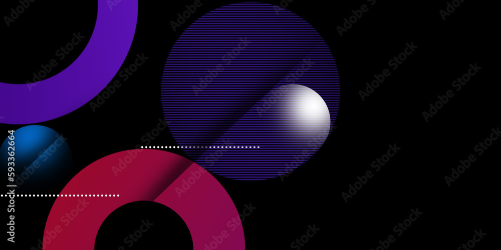 Poster abstract colorful geometric composition ,multicolored circle background