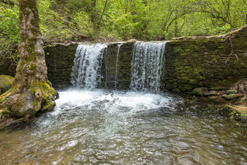 Fototapeta premium Waterfall at Crazy Mary River, Belasitsa Mountain, Bulgaria