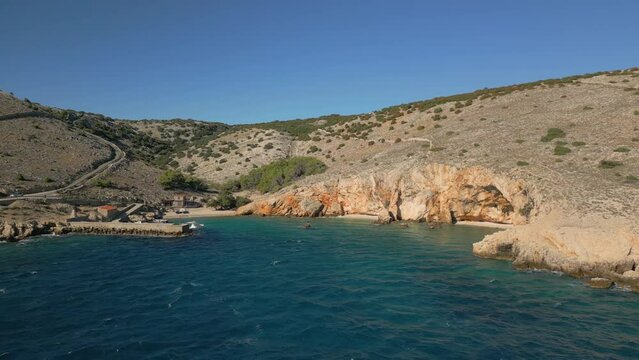 Insel Cres: Strand Koromacna, Kroatien