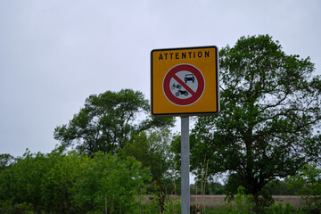 speed limit sign on the road