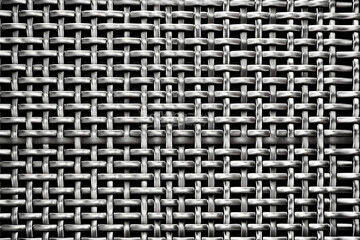 Make a Statement with Bold Square Pattern Black Metallic Wallpaper