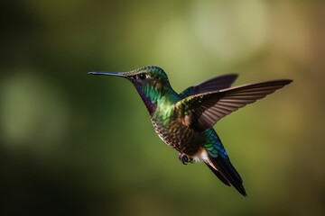 Fototapeta na wymiar 3. Snap an action shot of a hummingbird in mid-flight