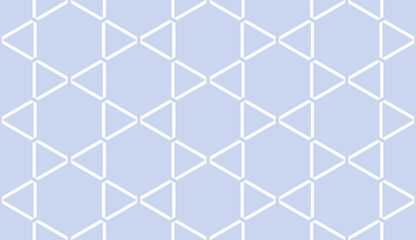Abstract Seamless Geometric Hexagons and Triangles Pattern.