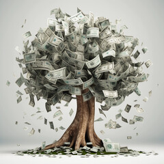 Money Tree Illustration: Symbol of Financial Growth