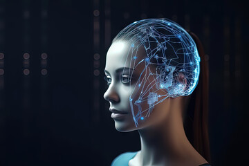 Artificial Intelligence, Communication and Technology Concept