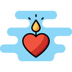 Candle icons. Vector Design Stock illustration.