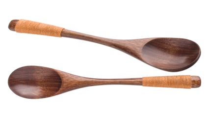 wooden Spoon isolated on white background, full depth of field