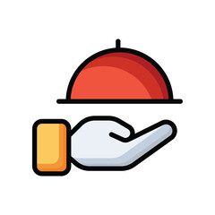 Dinner icons. Vector Design Stock illustration.