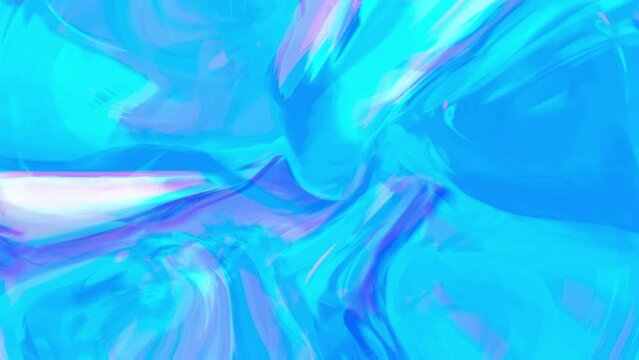 Looped iridescent pearl colorful teal pink cyan purple backdrop. Looped liquid glass vibrant moving wallpaper. High quality 4k footage