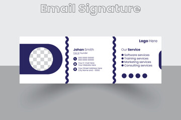 Email signature template, email signature template generator,  Modern and minimalist email signature or email footer template 