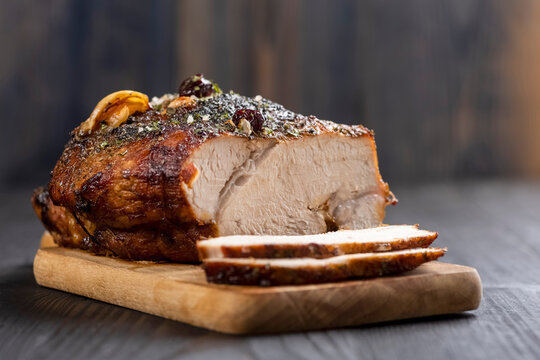 homemade ham baked in herbs